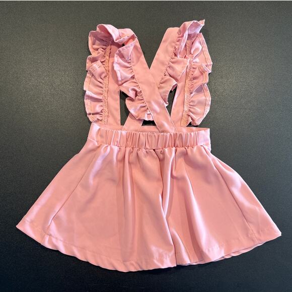 Bailey’s Blossoms Pink Ruffle Pinafore, Toddler Girl Size 2T - Picture 5 of 5